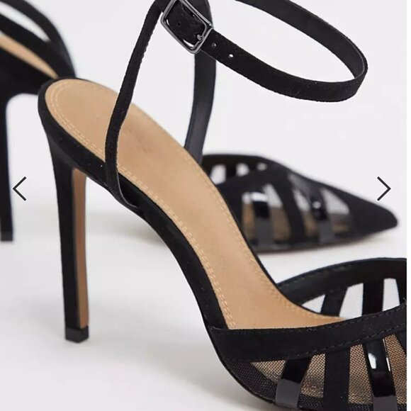 ASOS DESIGN Perfection cut out stiletto heels in black NEW - Picture 4 of 15